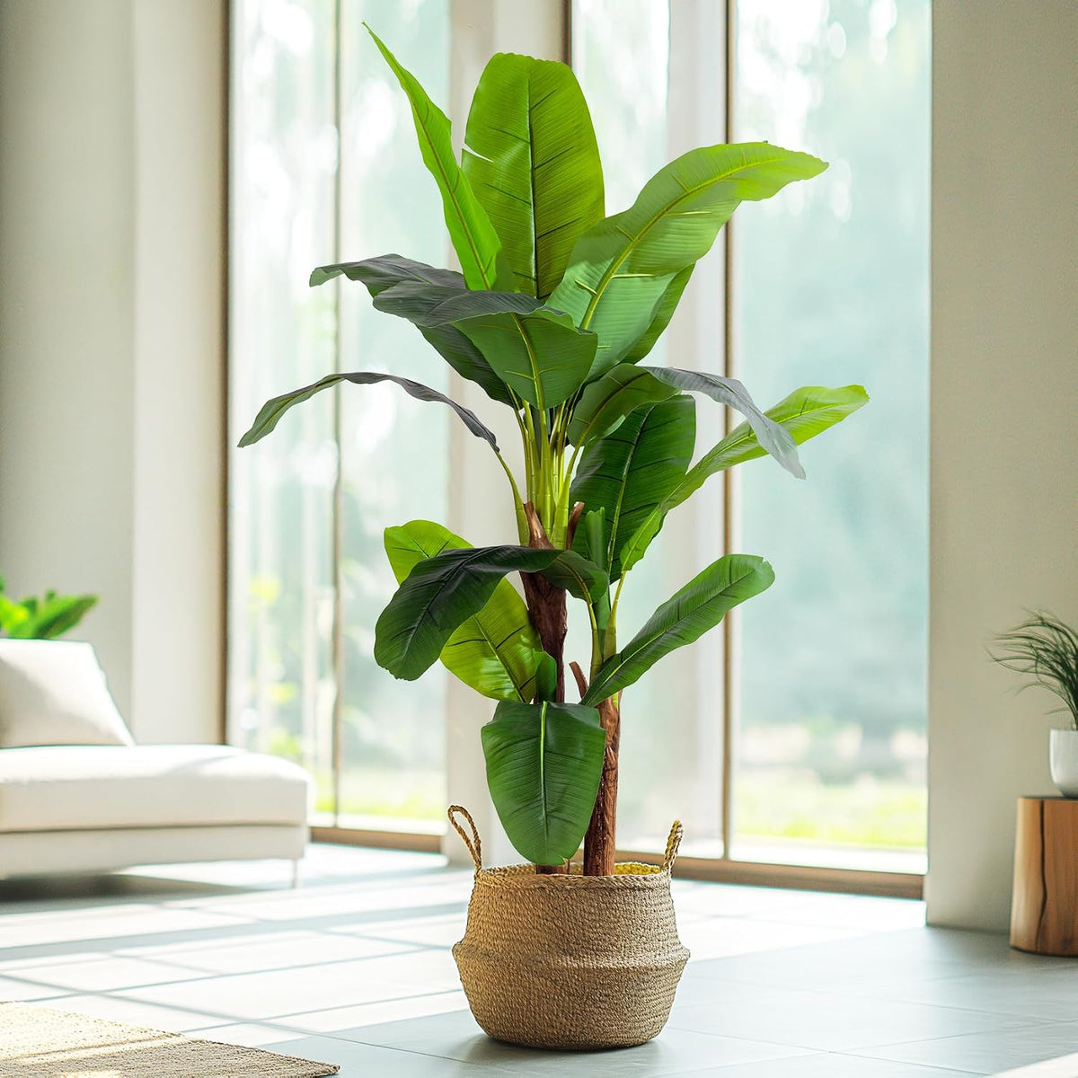 🌴 Tropical Artificial Banana Tree – Lush Greenery for Poolside & Patio Décor ✨