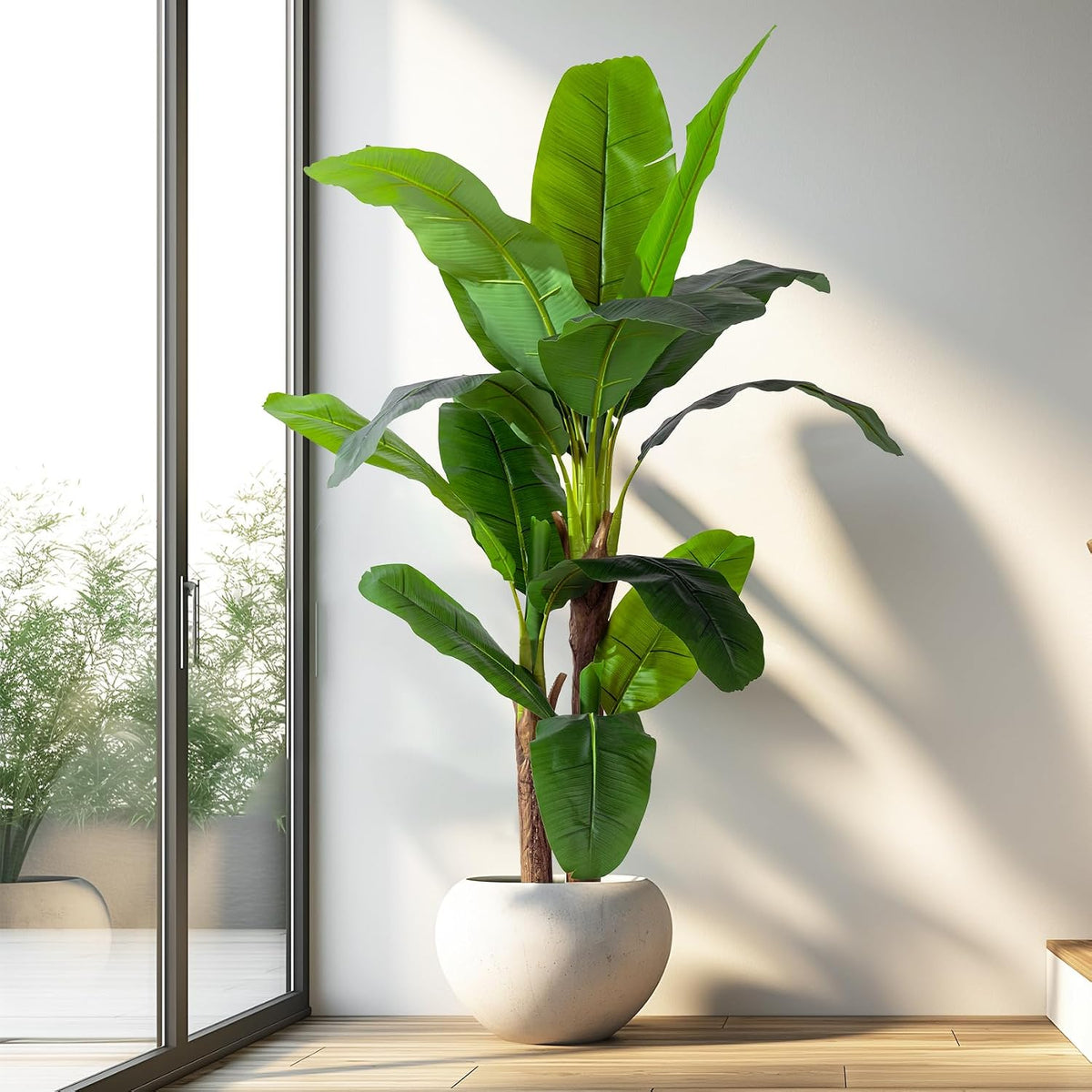 🌴 Tropical Artificial Banana Tree – Lush Greenery for Poolside & Patio Décor ✨