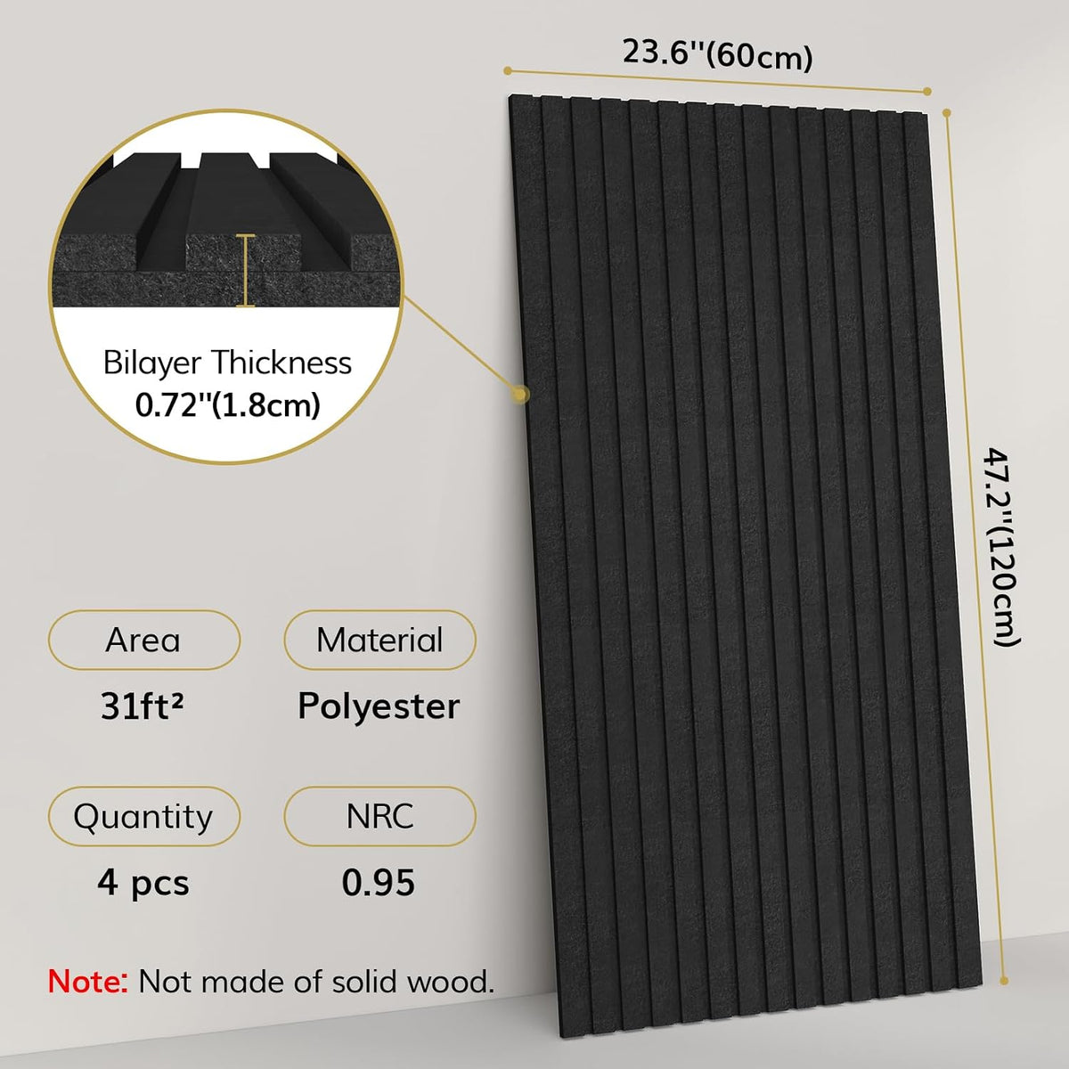 🔇 Self-Adhesive Acoustic Wall Panels ✨ Dual-Layer Sound-Absorbing Décor for Studios & Modern Homes