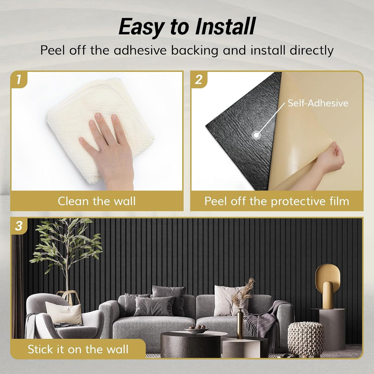 🔇 Self-Adhesive Acoustic Wall Panels ✨ Dual-Layer Sound-Absorbing Décor for Studios & Modern Homes