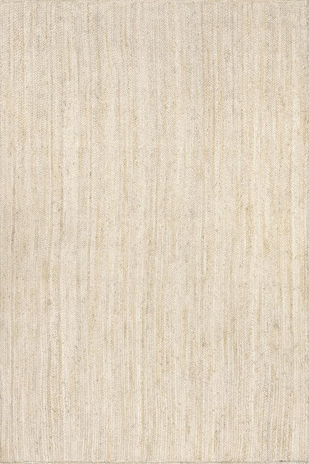 🌿 Natural White Jute Area Rug – Handwoven Farmhouse Charm for a Cozy Home ✨