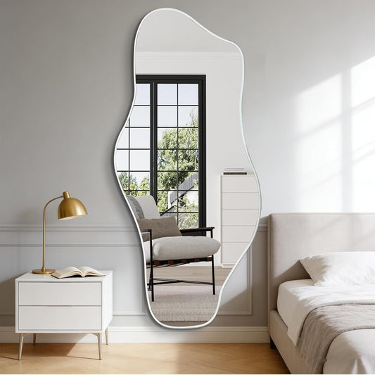 🪞 Organic Irregular Wall Mirror – Modern Frameless Abstract Décor for a Stylish Home ✨