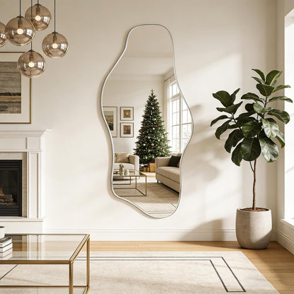 🪞 Organic Irregular Wall Mirror – Modern Frameless Abstract Décor for a Stylish Home ✨