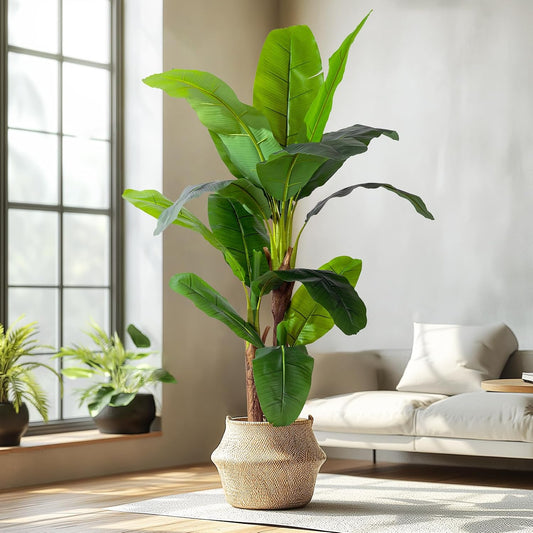 🌴 Tropical Artificial Banana Tree – Lush Greenery for Poolside & Patio Décor ✨