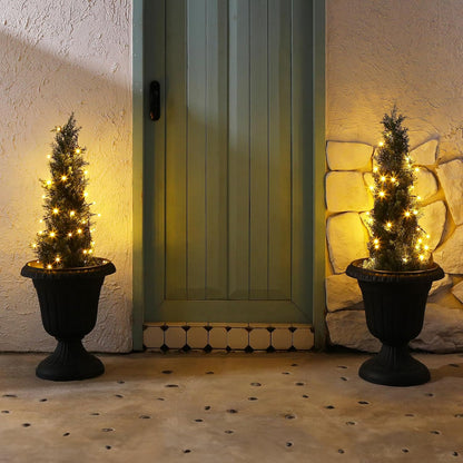 🌿 UV-Resistant Artificial Greenery Set ✨ Lush Outdoor Plants for a Beautiful Porch, Patio & Garden