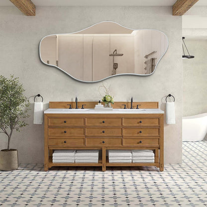 🪞 Organic Irregular Wall Mirror – Modern Frameless Abstract Décor for a Stylish Home ✨