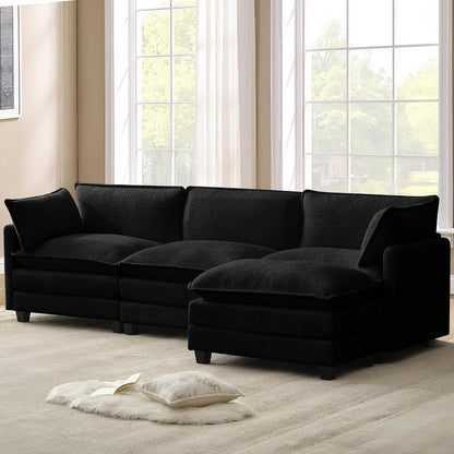 🛋️ Cozy Chenille Modular Sectional Sofa – Modern Comfort for Apartments & Living Rooms ✨